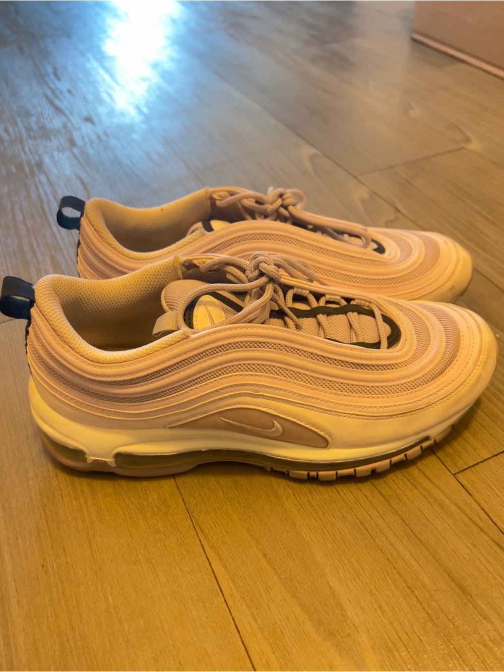 Nike Air Max 97 Peach/Beige Wave Sneakers